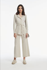 DOUBLE PLAIN CREPE SUDESO JACKET